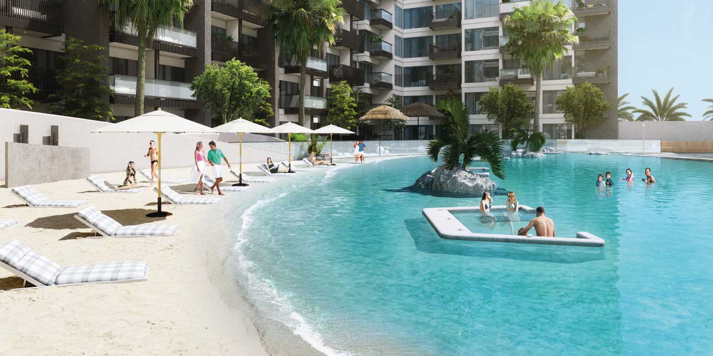 Studio City Dubai Condos & Apartments For Sale With a lagoonstyle