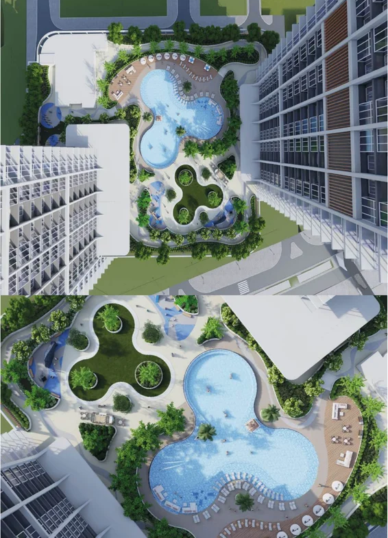 Sobha Creek Vista Heights Tower B 1 Bedroom Apartment For Sale, Downtown View
