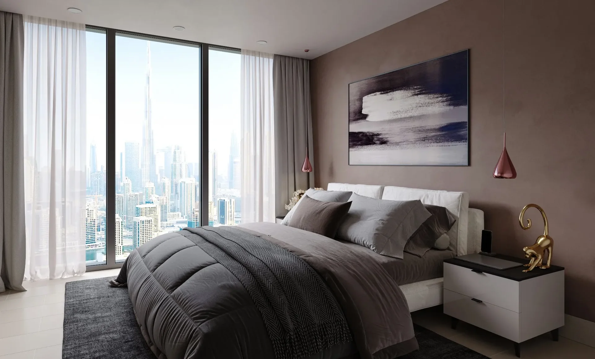 Sobha Creek Vista Heights Tower B 1 Bedroom Apartment For Sale, Downtown View