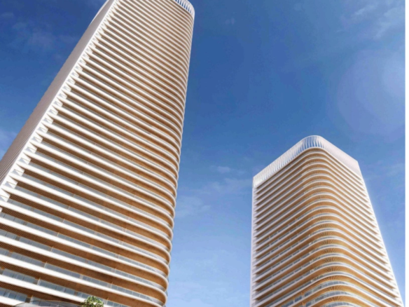 Grand Bleu Tower Elie Saab T1 3BR | Full Palm View