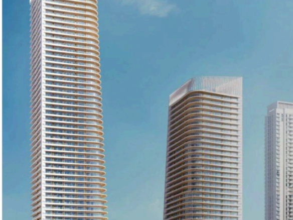 Grand Bleu Tower Elie Saab T1 1BR | Marina & Palm View