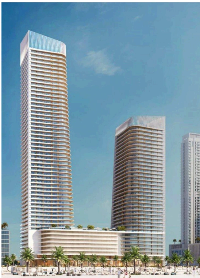 Grand Bleu Tower Elie Saab T1 1BR | Marina & Palm View